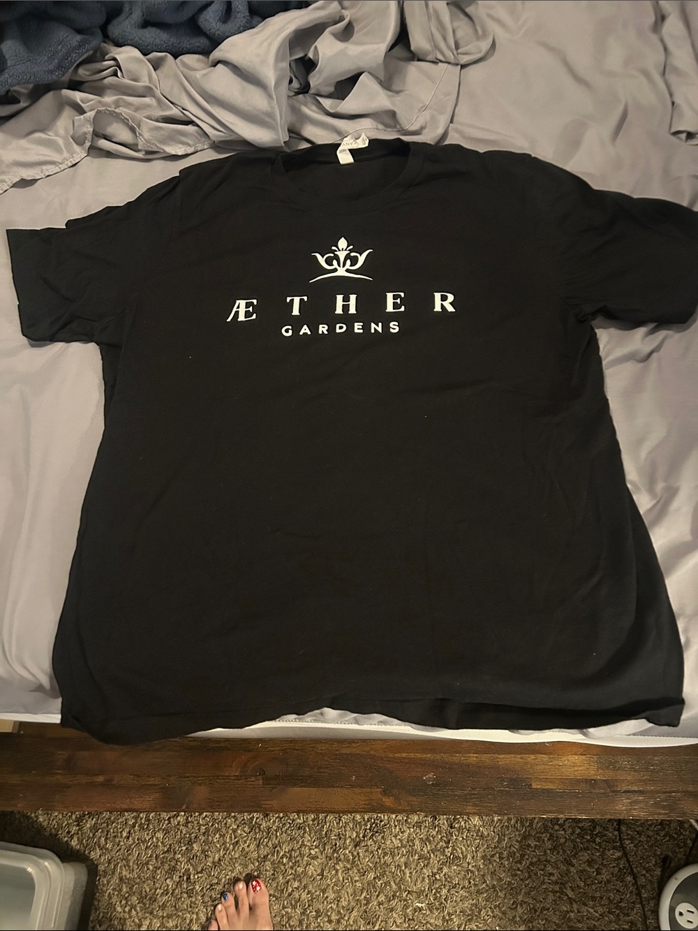 Men's Black Aether Garderns swag Graphic Logo T‑Shirt